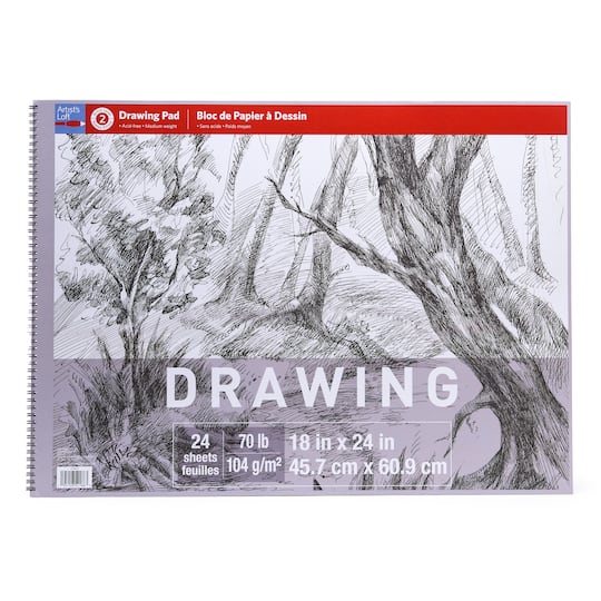 Drawing Paper Pad by Artist's Loft™, 18" x 24"